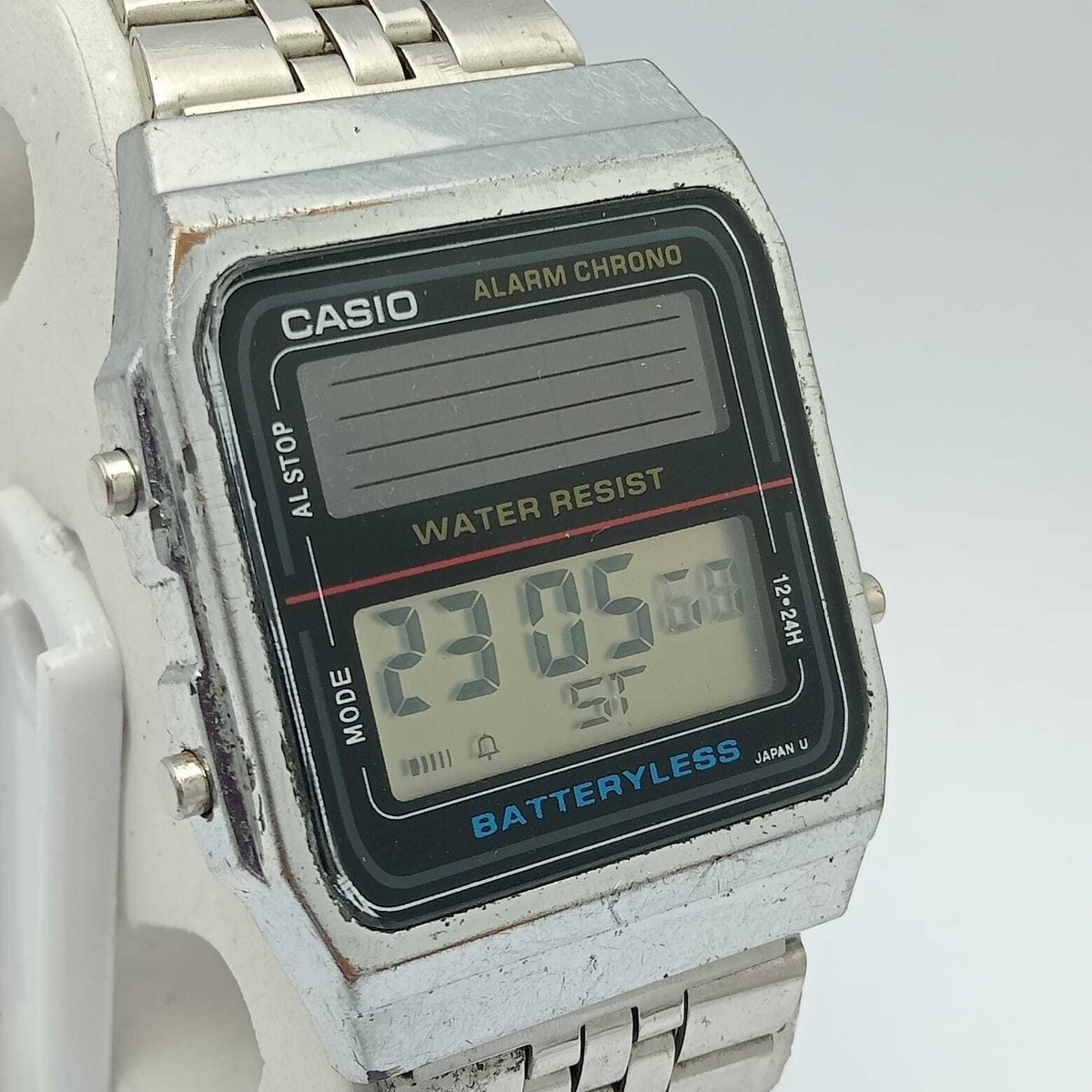 2505 AL-180 ソーラー　カシオ　old casio japan U Casio Quartz 2505 AL-180 Alarm Chrono Digital Vintage Men's Watch