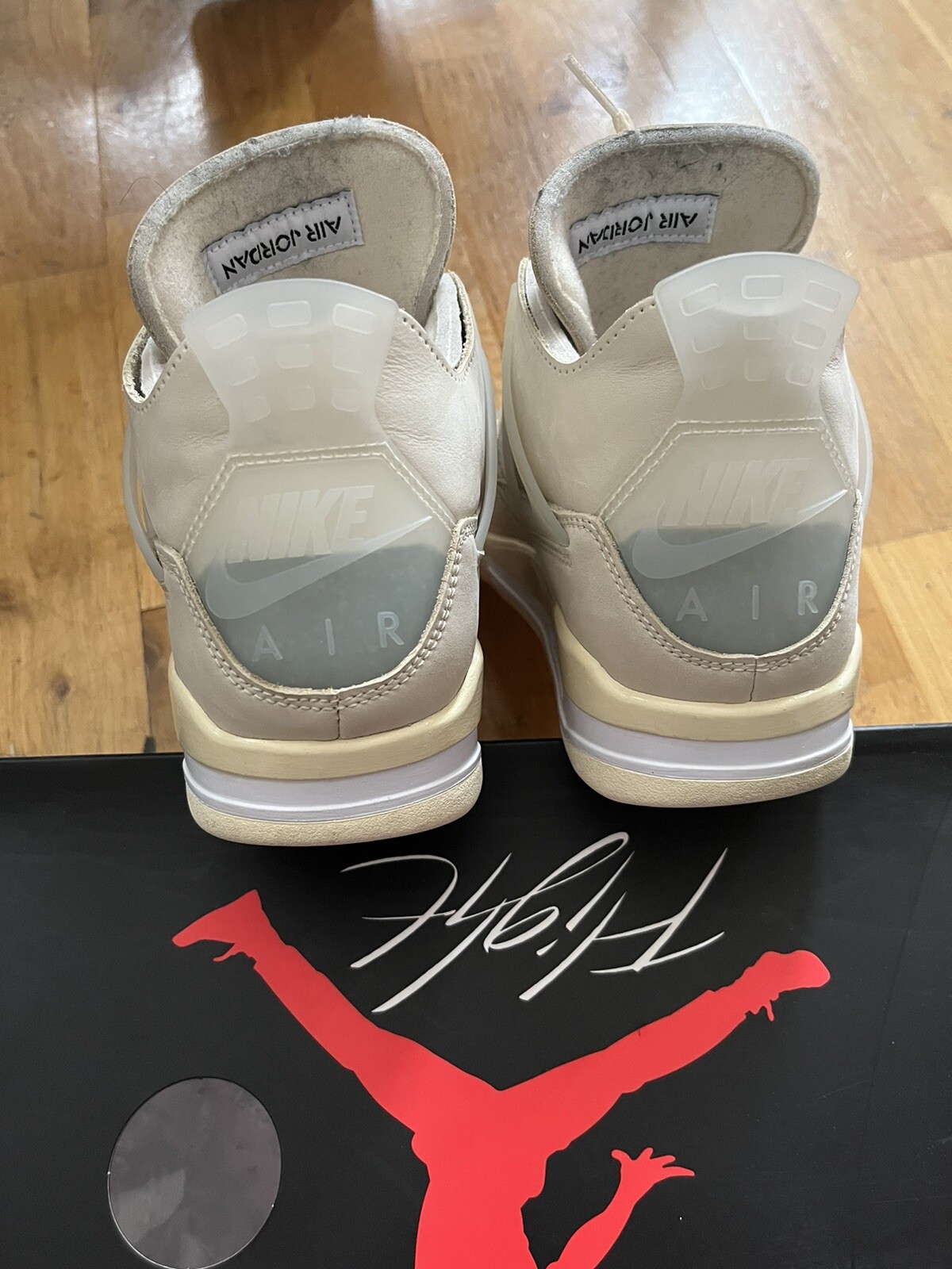 OFF WHITE X NIKE Nike X Off bianche Air Jordan 4 vele uk6.5 us9