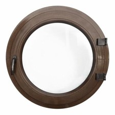 Finestra rotonda oblò a battente in PVC varie colori, vetro doppio Low-E