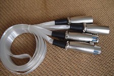 2x 90 Silver Tube Amplifier Audio Microphone XLR Male to XLR Female Cable Cord