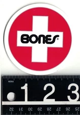 Bones Swiss Bearings Sticker 3 in Round Powell Peralta Skate Decal