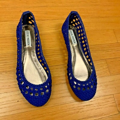 steve madden blue flats