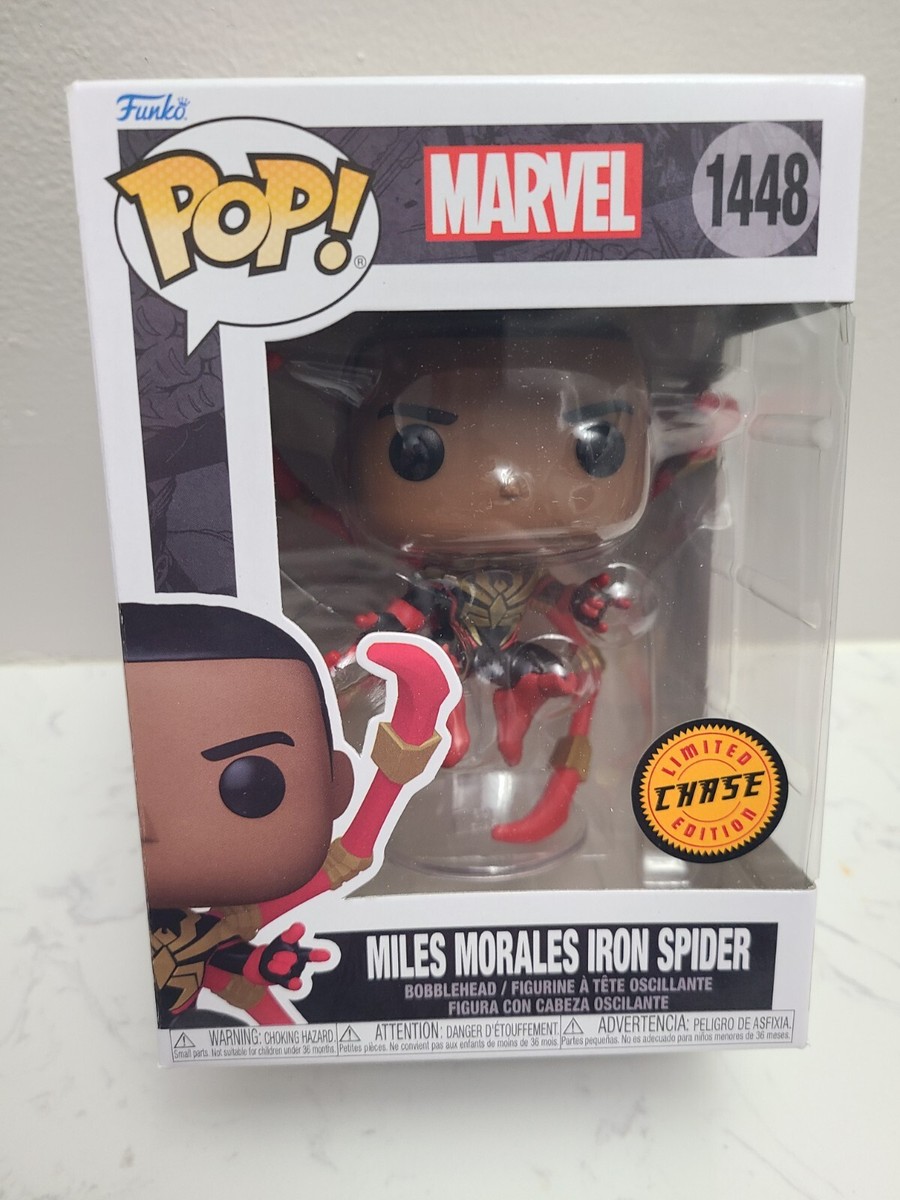 Funko Pop! Marvel #1448 Miles Morales Iron Spider CHASE | eBay