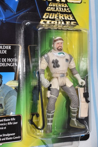 HOTH REBEL SOLDIER AND HAN TRENCHCOAT POTF CARDED FIGURE star wars REF D2113 - Picture 7 of 8