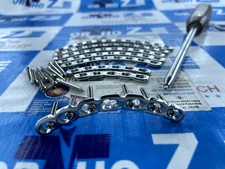 Locking Curved Reconstruction Plate 3.5mm 5 to 12 Holes & LCP Screws (80 Pc) SS