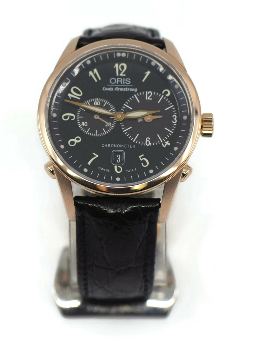 Oris Louis Armstrong Limited Edition Platinum Rose Gold Silver