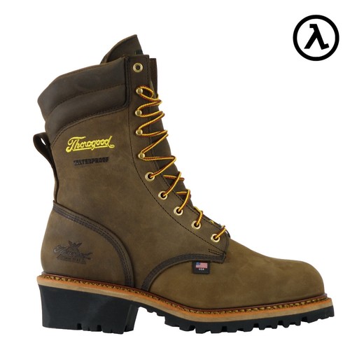 THOROGOOD 9" LOGGER STAHLKAPPE WASSERDICHT HERGESTELLT IN DEN USA ARBEITSSTIEFEL 804-3555 - ALLE GRÖßEN - Bild 1 von 5