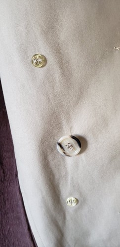 Vintage Botany Weather Topper Trench Coat Mens 44 Long Khaki Removable Lining - Picture 12 of 16