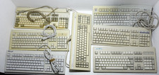 Joblot of 7 X Vintage DIN PC Keyboards - Tandy/Unikey - Cherry, Amstrad/Ortek