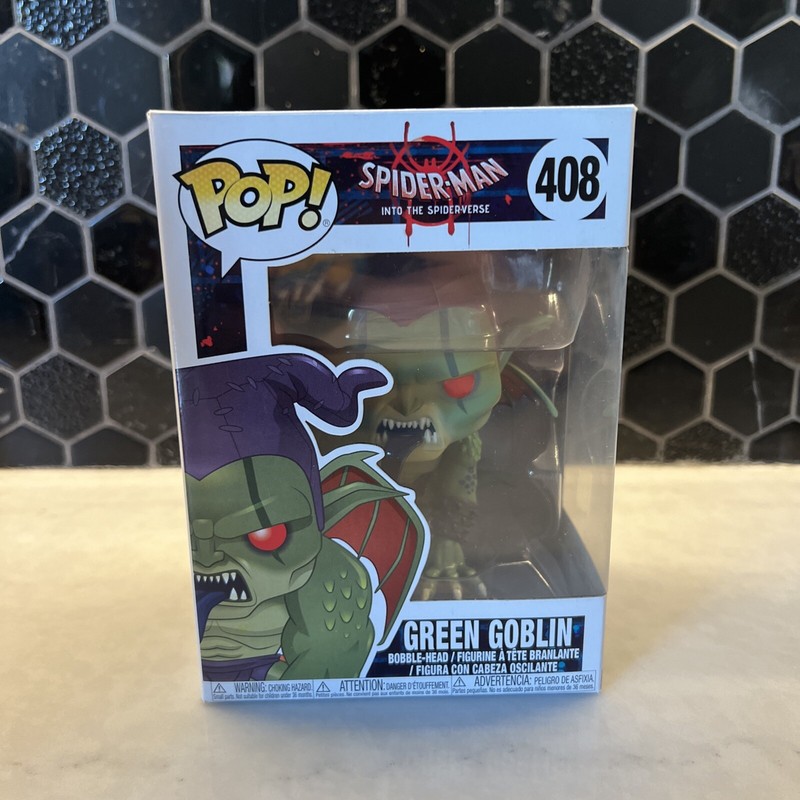 Funko Pop Green Goblin Spider-Man Into The Spider-Verse Vinyl Figure #408 Marvel