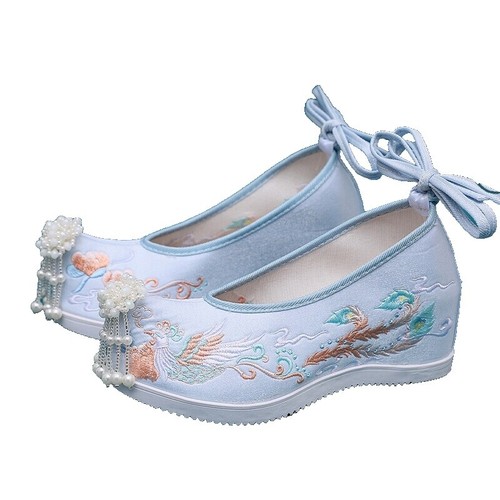 Womens Large Chinoiserie Pattern Blue and White Dress Pull-on Hidden  Pockets | eBay