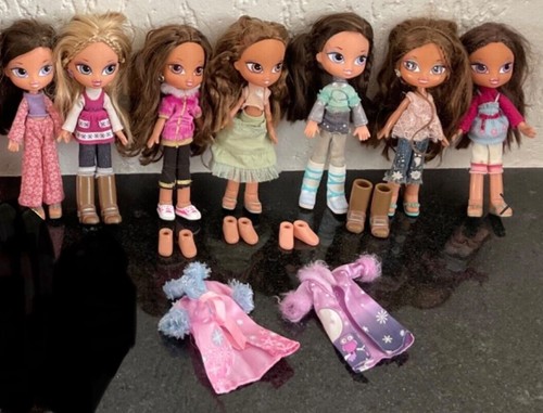 7 Bratz Kidz doll bundle lot used condition sleepover winter vacation TLC - Bild 2 von 5