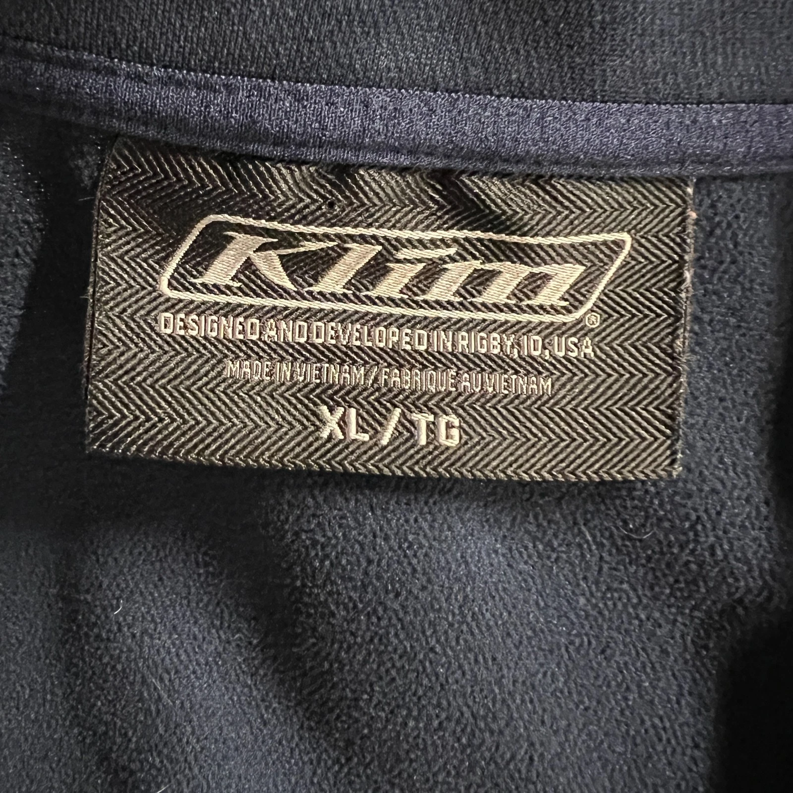 Klim Glacier Jacket Mens XL Red Navy Full Zip Lightweight Performance Breathable - product detail image 9