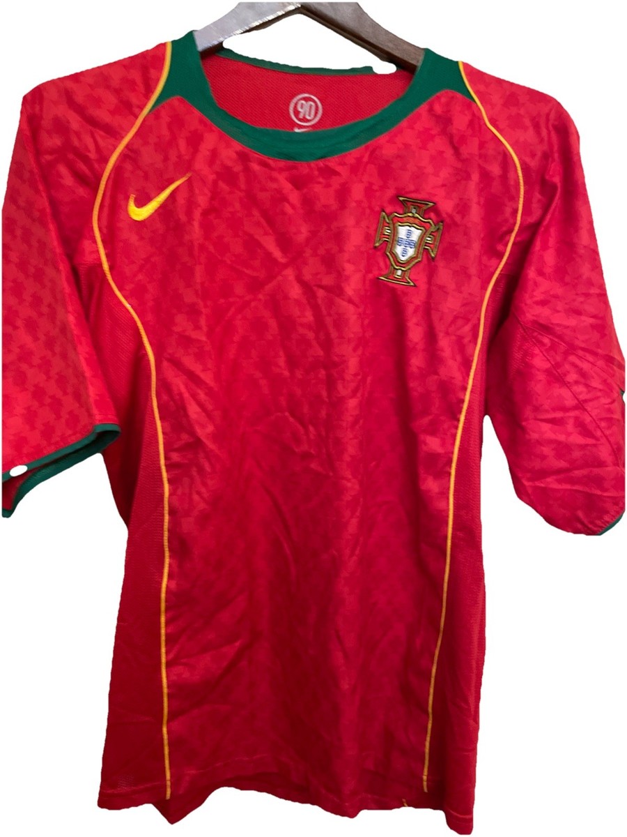 2004/06 NIKE PORTUGAL TEAM RARE VINTAGE HOME SOCCER JERSEY