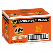 Jacobs Mini Cheddars Original, 8 x (6 pack, 138g e)
