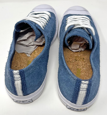 Converse Jack Purcell Blue Suede Leather Low Top Sneakers 149940C