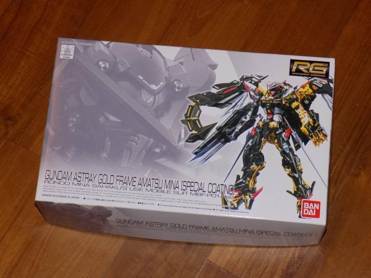 Premium Bandai RG 1 144 Gundam Astray Gold Frame Amatsu Mina