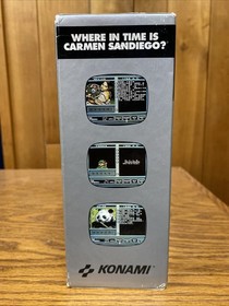 Where in Time is Carmen Sandiego Nintendo NES BOX Set - NO GAME