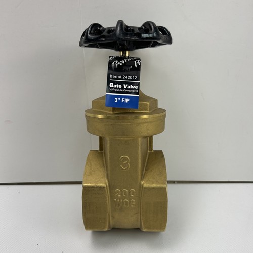 Threaded Brass Gate Valve 3โ Bronze Finish 200 WOG