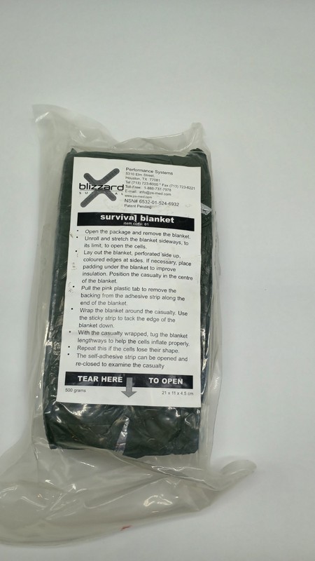 Blizzard Survival Blanket – Military Issue Emergency Thermal Insulation