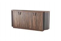 Sideboard Aktenschrank Braun ViertüRig Modern Rechteckig Arbeitszimmer