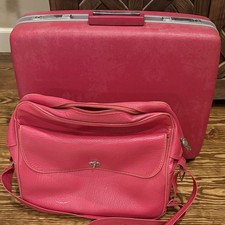 Vtg Samsonite Hot Pink Champagne Barbie Silho...