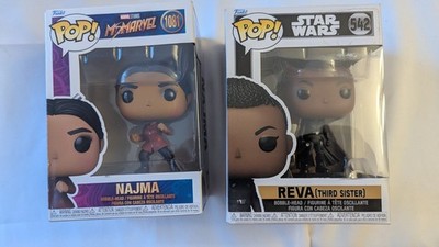 NIP Marvel & Star Wars Pop Figurines Najma 1081 and Reva 542