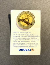 1977 Seattle Mariners Inaugural Game Pin #1 Opening Day Vintage First Edition