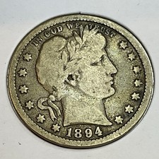 1894-P&O Barber Quarter pair