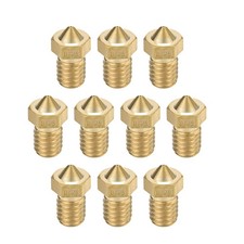 0.25mm 3D Printer Nozzle, Fit for V6, for 1.75mm Filament Brass 10pcs