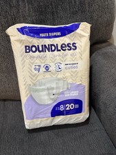 RARE Discontinued Cuties Boundless Size 8 SEALED 20 Pack Of Diapers make offer