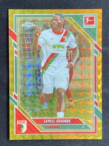 Samuel Essende 2025-26 Topps Chrome Bundesliga Gold Geometric Base /50 #5