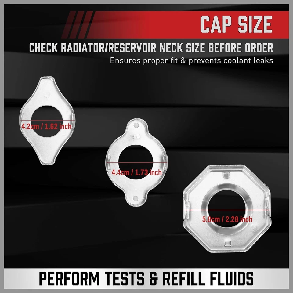 Kit de embudo de refrigerante o-derrame - Kit de eructo de embudo de radiador de 19 piezas, refrigerante Foto 3 de 4