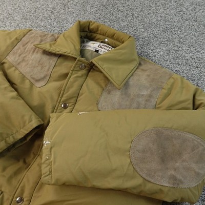 VTG Camel Down Jacket Mens M Brown Shooting Puffer Hunting Field Coat Outdoor