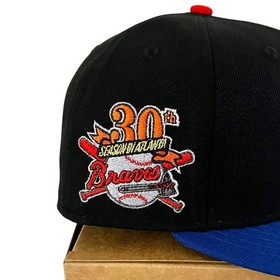 7 1/8 - Myfitteds Exclusive Atlanta Braves &ldquo;NES Action Set&rdquo; New Era Fitted Hat