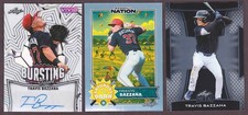 2025 Leaf Vivid Baseball Travis Bazzana Bursting With Talent RC Auto 5/5 +