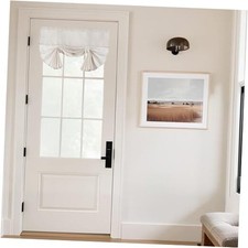 Linen Door Curtain 72 inch Long, W30 x L72 Room 30"W x 72"L Pack of 1 Cream