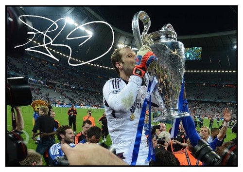 12496. Petr Cech Signed Pictures A4 Prints Chelsea Arsenal Czech Rep Rennes etc.