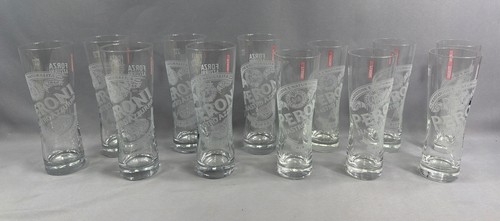 Set of 12 Peroni Nastro Azzurro Signature Beer 6 Glasses 0.4L - 6 Glasses 0.3L