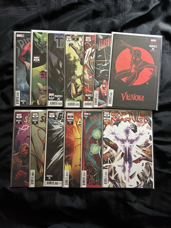 Marvels X 13 Issue Cover Variant Set Comic Lot Run Marvel Collection NM/VF