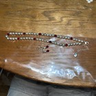 Ralph Lauren silver bead and, Ruby bead Necklace 15”/matching Earrings 1/2”   — photo 5