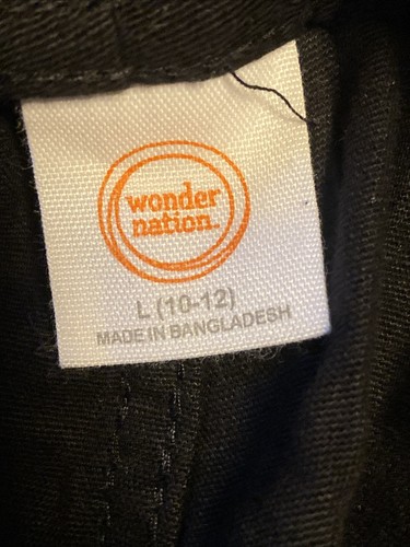 Wonder Nation PullOn Stretch pant Size L(10-12) School Uniform Reinforced Knee - Picture 9 of 10
