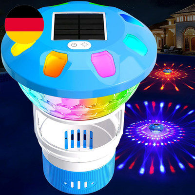 Kingsom 2026 Dosierschwimmer Pool, Chlor Dosierschwimmer Mit Led-Licht, Tastenbe