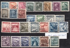 Österreich 1945, Landschaftsbilder, kompletter Satz, gestempelt