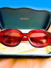 GUCCI Women  s RED SUNGLASSES New in box, no tags 