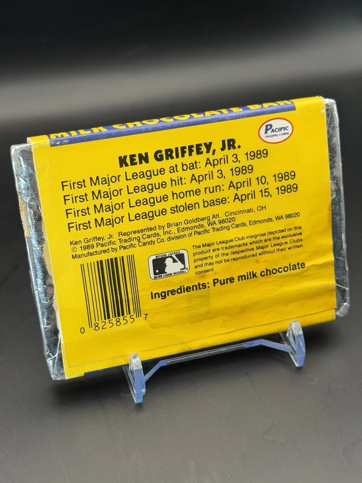 Ken Griffey Jr. Barritas de chocolate con leche. Amarillo y azul en gran forma!! Foto 4 de 4