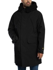 Lyle & Scott Men's Cold Weather Parka Jacket, Black