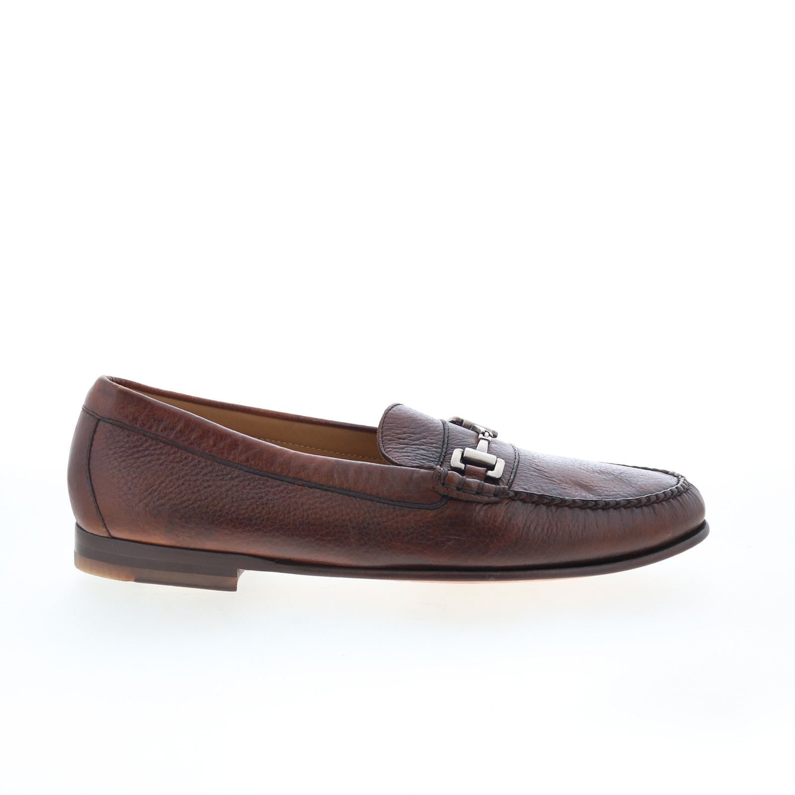 TB Phelps 7302-9-100 Mens Brown Leather Loafers - Slip Ons Casual Shoes 9 54690₽