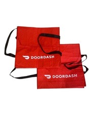 Lot Of 2 Large Insulated Pizza Delivery Bag Door Dash w/Handles