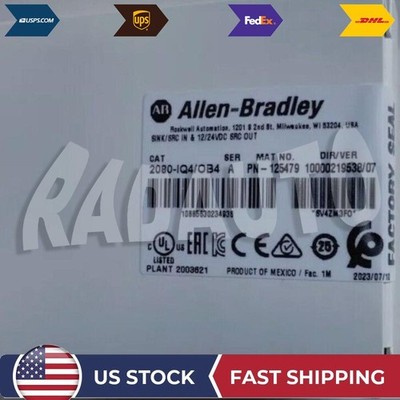 New Factory Sealed AB 2080-IQ4OB4 Digital I/O Combo Module 2080IQ4OB4